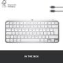 Logitech MX Keys Mini for Mac Minimalist Wireless Keyboard, Compact, Bluetooth, Backlit Keys, USB-C, Tactile Typing, Compatible with MacBook Pro, Macbook Air, iMac, iPad Image 2