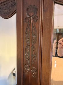 Antique mahogany wardrobe