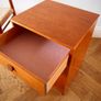 Mid Century Teak Single Bedside Locker / Cabinet 1960s Vintage Retro Image 4