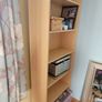 Solid 6 shelf pine bookcase Image 4