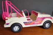 Vintage MATTEL, Barbie, Ski Fun, 4x4 Jeep &amp; Snowmobile, 1989.
