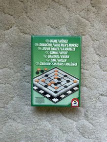 Schmidt Draughts and Nine Mens Morris Wooden Board Game New Sealed