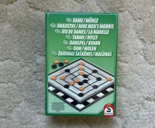 Schmidt Draughts and Nine Mens Morris Wooden Board Game New Sealed