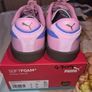Puma  ladies/kids pink suede trainers Image 5