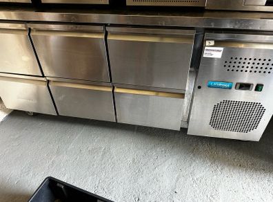 Unifrost Heavy Duty Flat Top Counter Fridge.