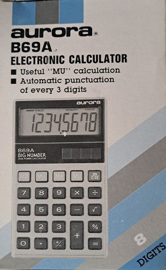Aorora B69A Electronic Calculator - New Old Stock
