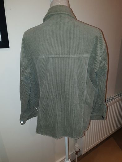 Zara sage green corduroy shacket xs