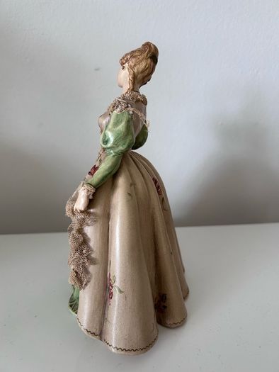 Antonio Borsato, Milan, Italy, figurine, lady with a flower