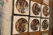 Thatched farming plates