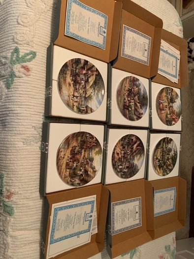 Thatched farming plates