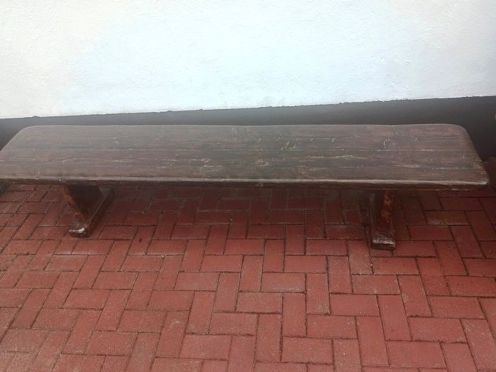 Handmade Reclaimed Wood Outdoor Dining Set
