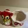 Christmas Decoration / Owl With Suck Glazed Ceramic Indoor Pot Image 4
