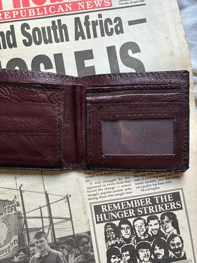 Handmade Irish Republican wallet