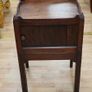 George III Tambour Front Mahogany Tray Top Bedside Cabinet Image 2
