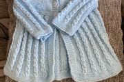 Blue matinee coat