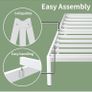 High White King Size Bed Frame 5ft with Rounded Corners Image 5