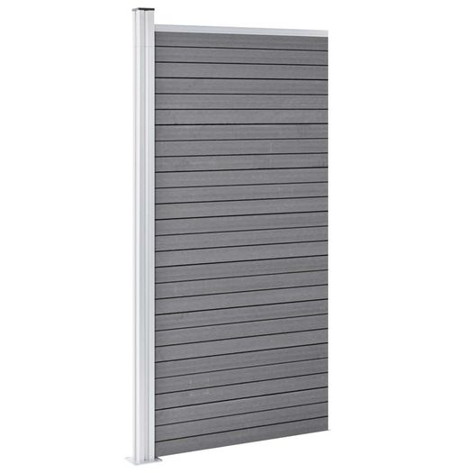 Fence Panel WPC 95x186 cm Grey