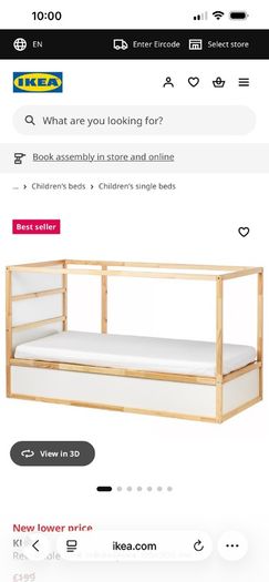 Kura Ikea Bed & Matching Mattress