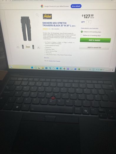 Snickers Work Trousers