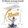 Electric Standing Desk, Adjustable Height Stand up Desk, 100x60 cm Image 4