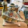 Vintage Greek Skyros hand painted ceramic bottle Image 3