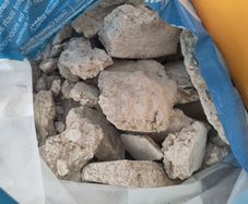 Lime based plaster from stone walls for infill