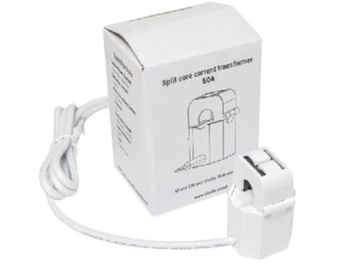 Shelly Split Core Current Transformer 50A | Current clamp | Home automation | Compatible with Shelly EM | Single-phase installation | Current measurement