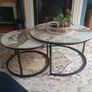 Set of two marble  coffee tables Image 8