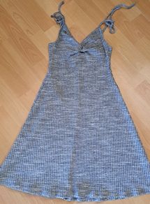 Topshop Grey/white Dress Size 6