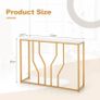 Marble look console table Image 4