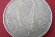 Ireland Harp 1930 Florin in Extremely Fine condition