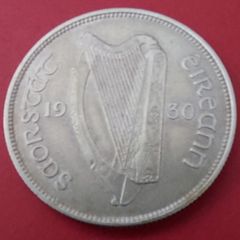 Ireland Harp 1930 Florin in Extremely Fine condition