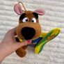 Scooby Doo Surfer Dog Stuffed Plush Toy with Green Surf  Approx. 27 cm. Used Damaged Please see photos Image 5