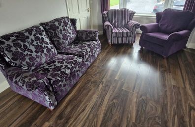 3 piece Suite & 2 armchairs