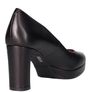 UNISA Black Leather Court Heels Image 8