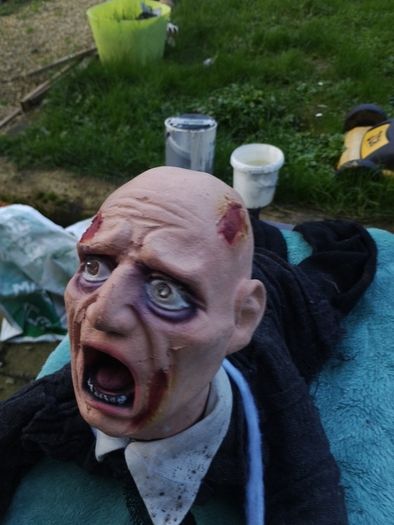 halloween crawling zombie