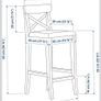 3x IKEA ingolf stools Image 5
