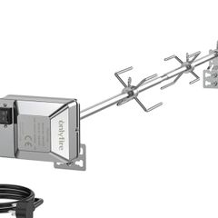 Universal Gas Grill Rotisserie Kit, 12x12 mm heavy duty Hexagon Spit Rod, 114cm long, Electric Motor (FREE POSTAGE)