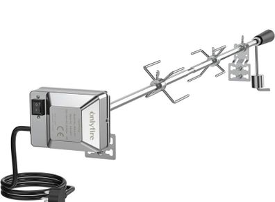 Universal Gas Grill Rotisserie Kit, 12x12 mm heavy duty Hexagon Spit Rod, 114cm long, Electric Motor (FREE POSTAGE)