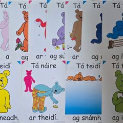 Kids Irish - Gaeilge,Gaelainn,Gaeilig,Irish verb cards