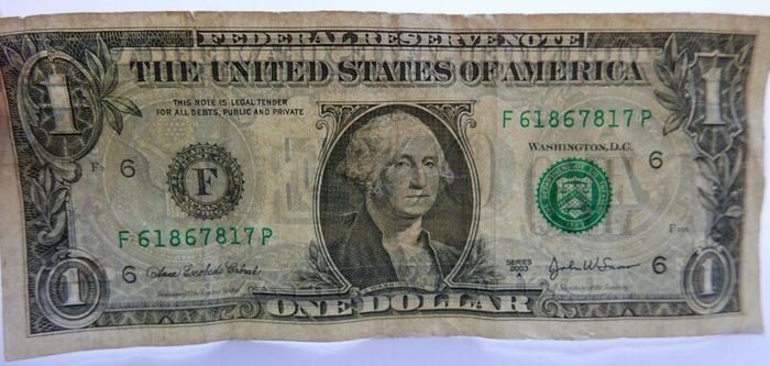 1 Us Dollar Banknotes The United States Of America One Dollar 1 Usd