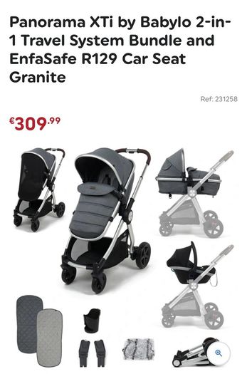 baby travel system and bed