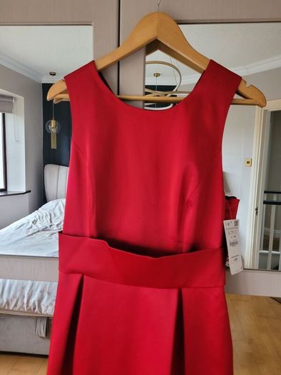 Stunning Red Zara Occasion Dress (New)