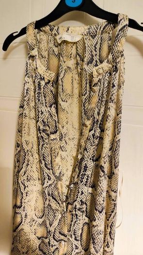 Zara Snake Print Maxi Dress  Size L