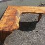 NEW :Rustic Driftwood Floating Corner Shelf Image 6