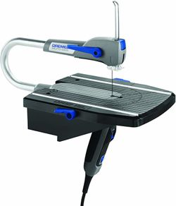 Moto-Saw Scroll Saw, 2-in-1 Compact Table Saw & Fretsaw (70 W) with 1 Attachment and 5