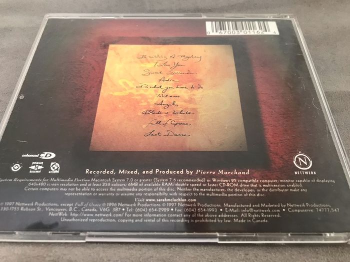 Sarah McLachlan  -  Surfacing         CD
