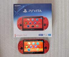 Boxed Sony PlayStation PS Vita Slim : Metallic Red