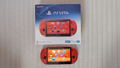 Boxed Sony PlayStation PS Vita Slim : Metallic Red