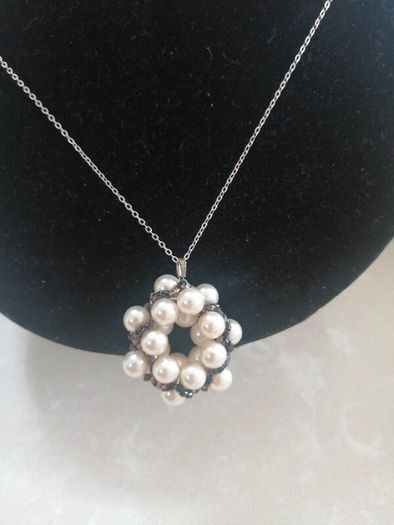 Baroque beaded pendant